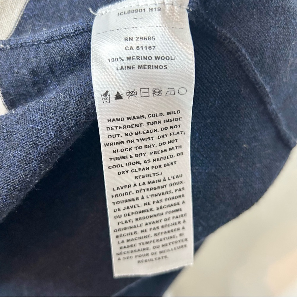 Pendleton % Merino Wool Nautical Striped Crewneck… - image 5